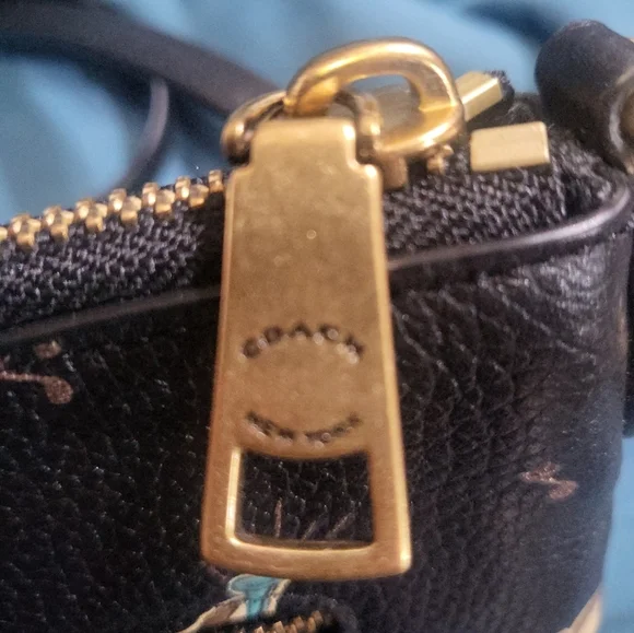 Coach Polly Leather Crossbody Black Original Owls Print NWOT Turnlock - Picture 10 of 11